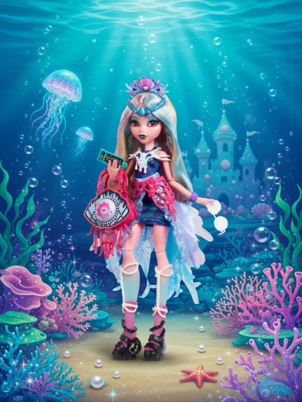 🐩♡Monster High Monster Fest Lagoona Blue Fashion Doll with Festival Outfit